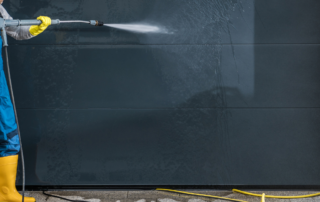 power washing house