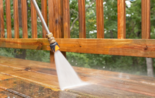 power washing deck before staining